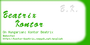 beatrix kontor business card